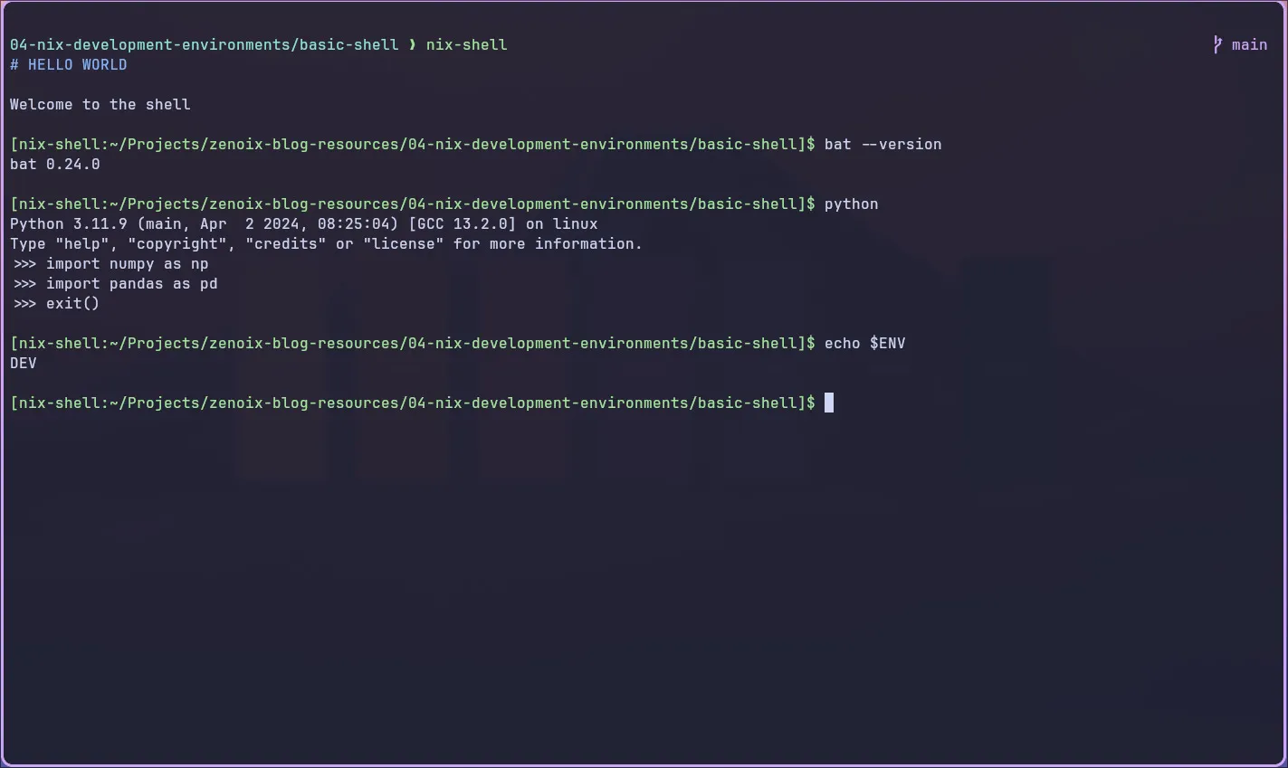 Env vars are set